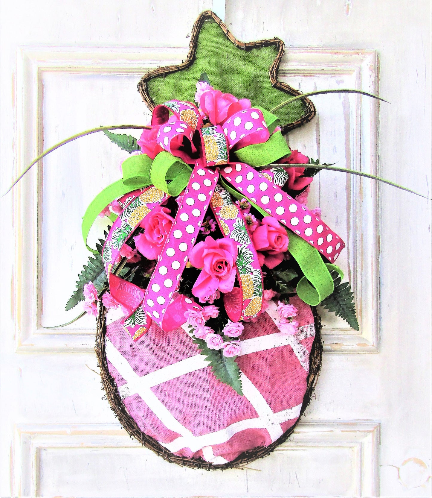 Summer Wreath for Front Door, Beach Wreath, Tropical Door Hanger, Tropical Wreath, Luau Decoration, Front Porch Decor, Unique Home Decor
