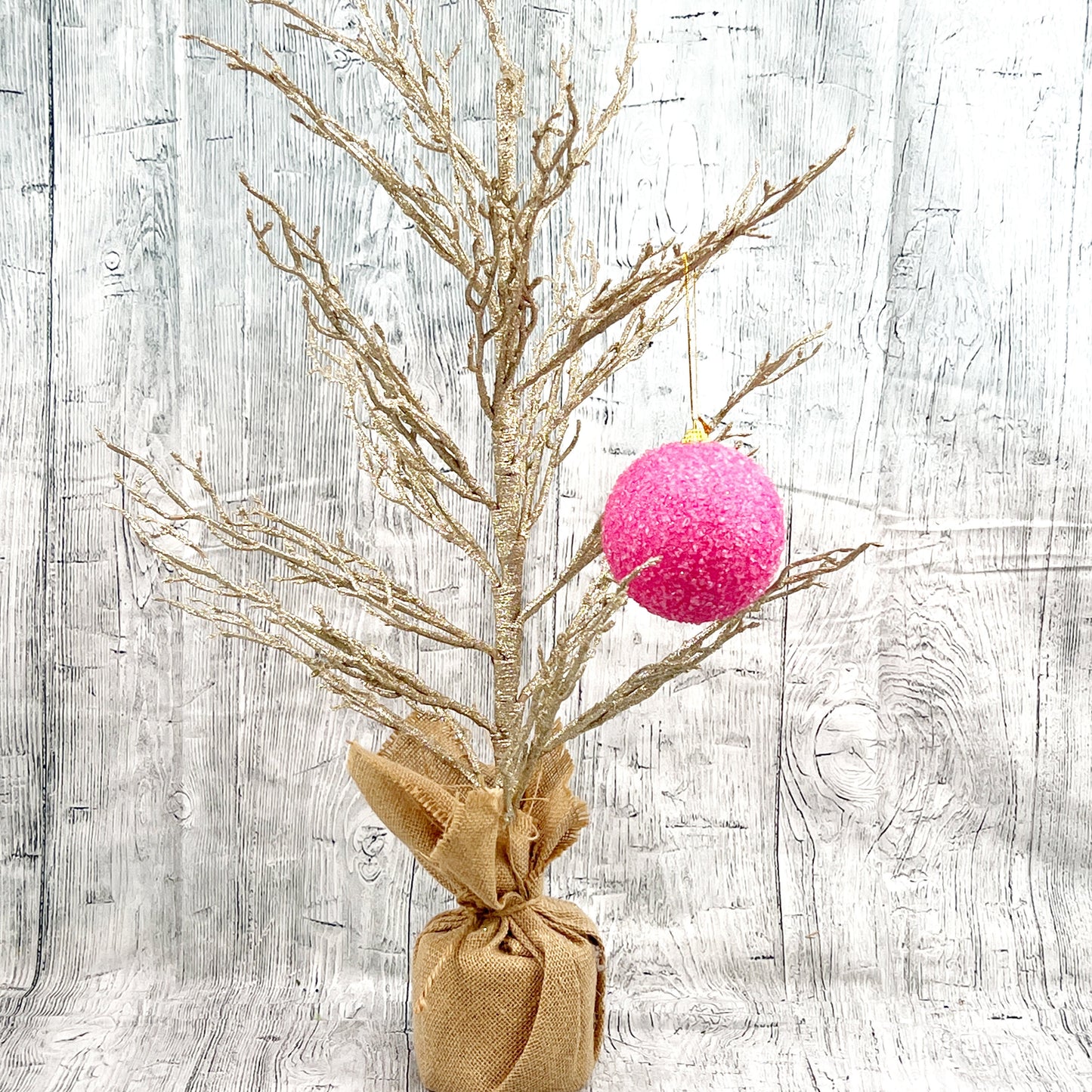 Hot Pink Ornament, Pink Ornament Ball, 4" Pink Glitter Ornament, Pink Ball Ornament, Glitter Valentine Ornament, Valentines Decor