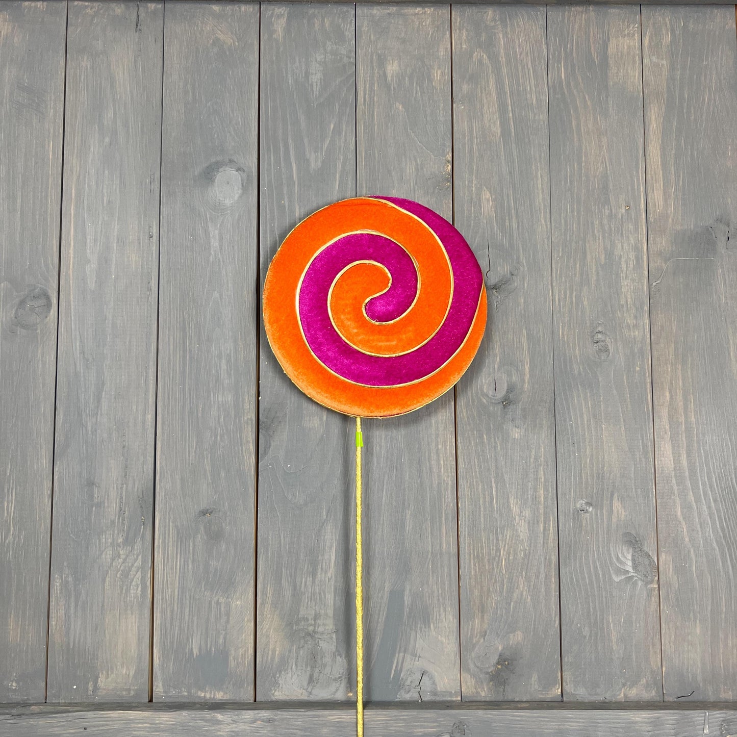 Purple and Orange Lollipop Stem, Fake Candy, Halloween Decor, Photo Prop, Halloween Spray, Halloween Wreath Attachment, Wreath Supplies