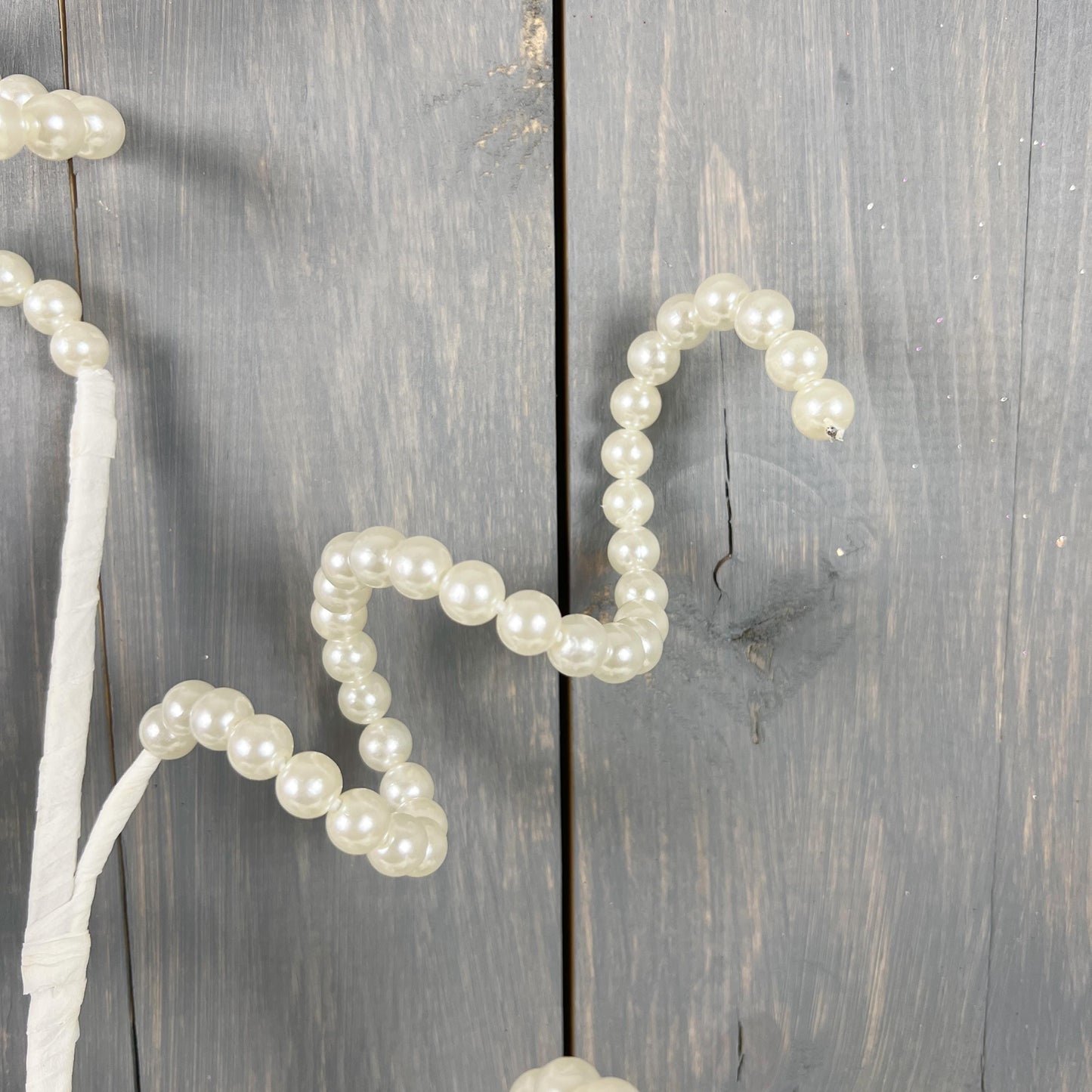 Elegant Pearl Curly Spray - Luxurious Jeweled Floral Stem for Holiday and Wedding Décor