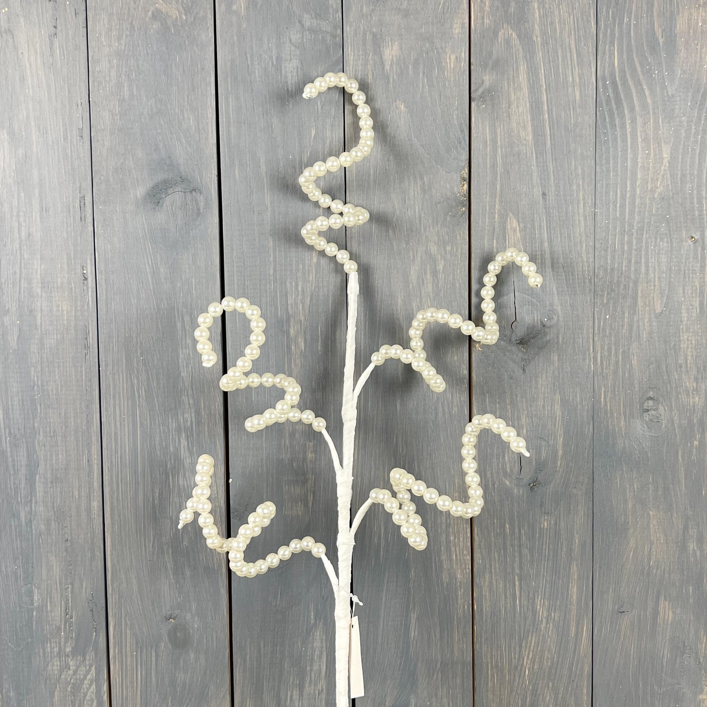 Elegant Pearl Curly Spray - Luxurious Jeweled Floral Stem for Holiday and Wedding Décor