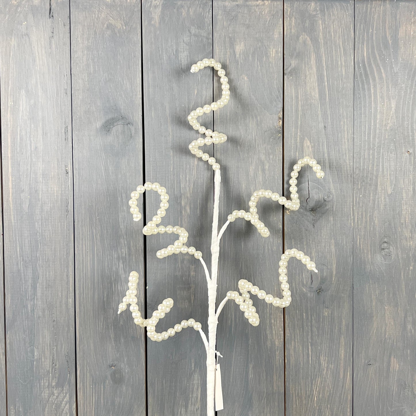 Elegant Pearl Curly Spray - Luxurious Jeweled Floral Stem for Holiday and Wedding Décor