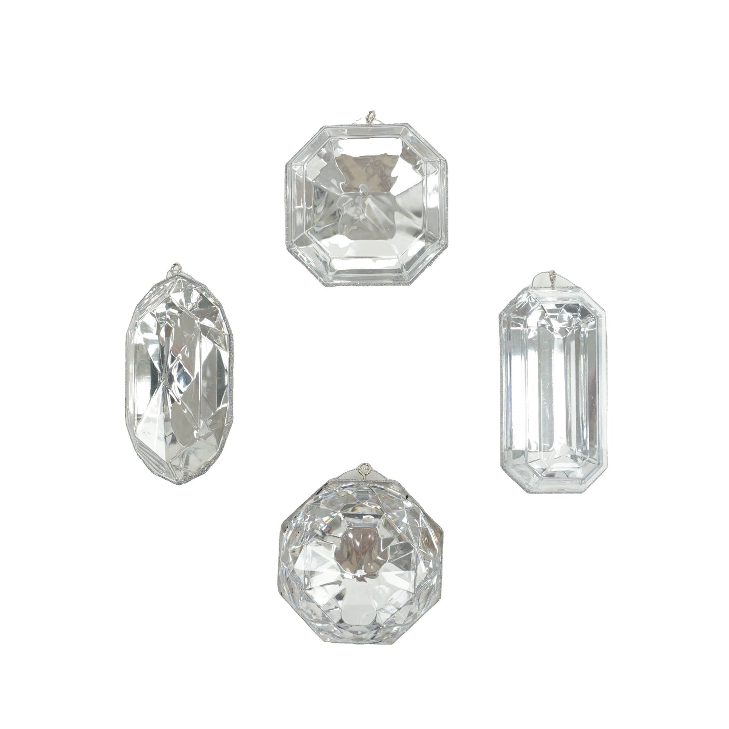 Jewel Ornament Set, Crystal Jewel Ornaments, Gem Ornaments, Acrylic Jewel Ornament Set, Wreath Attachments, Crystal Xmas Decor,
