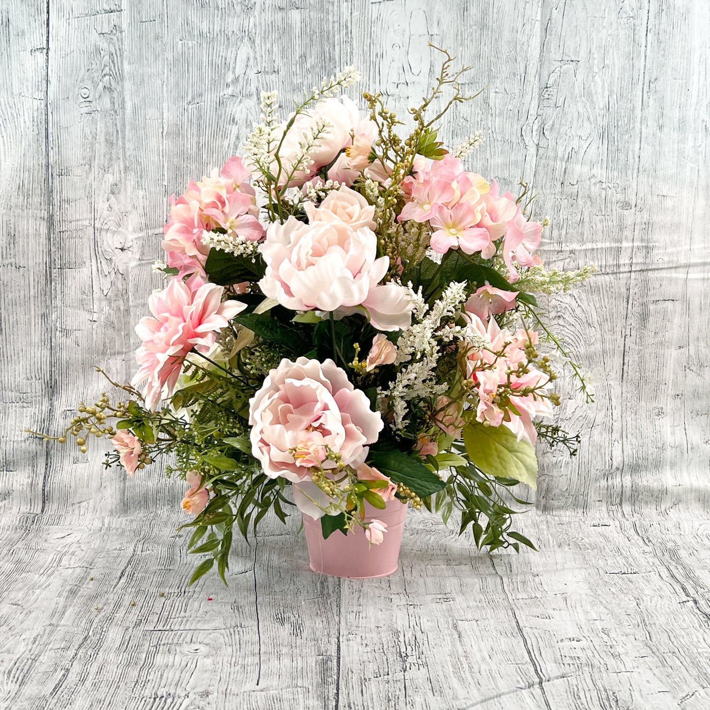 Pink Floral Arrangement, Spring Floral Centerpiece, Realistic Flower Arrangement, Pink Mother's Day Flowers, Housewarming Gift, Spring Decor
