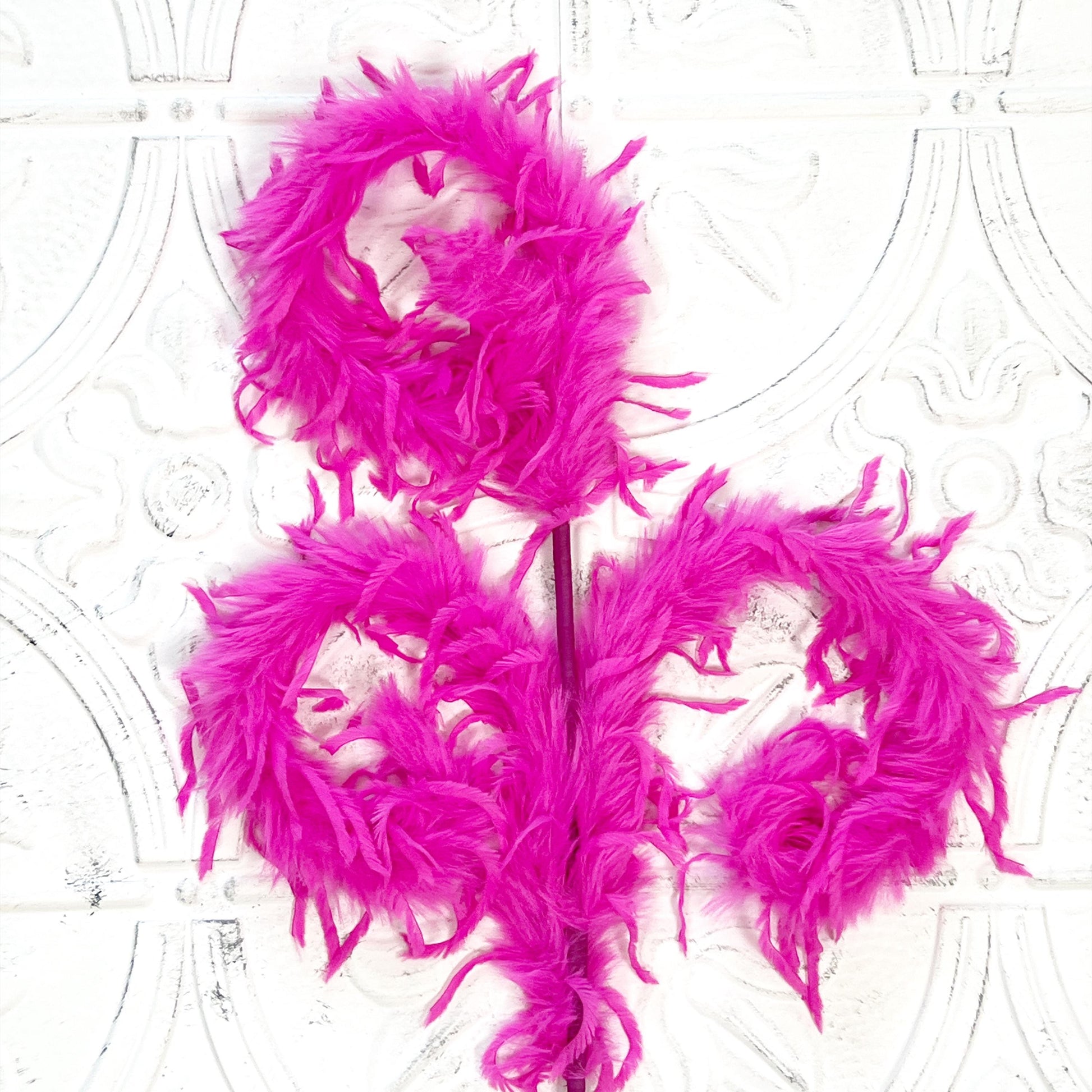 28" Fuzzy Curly Spiral Spray | Black, Orange, Pink or Magenta | Halloween Decor | Wreath Attachment | Whimsical Wreath Accent