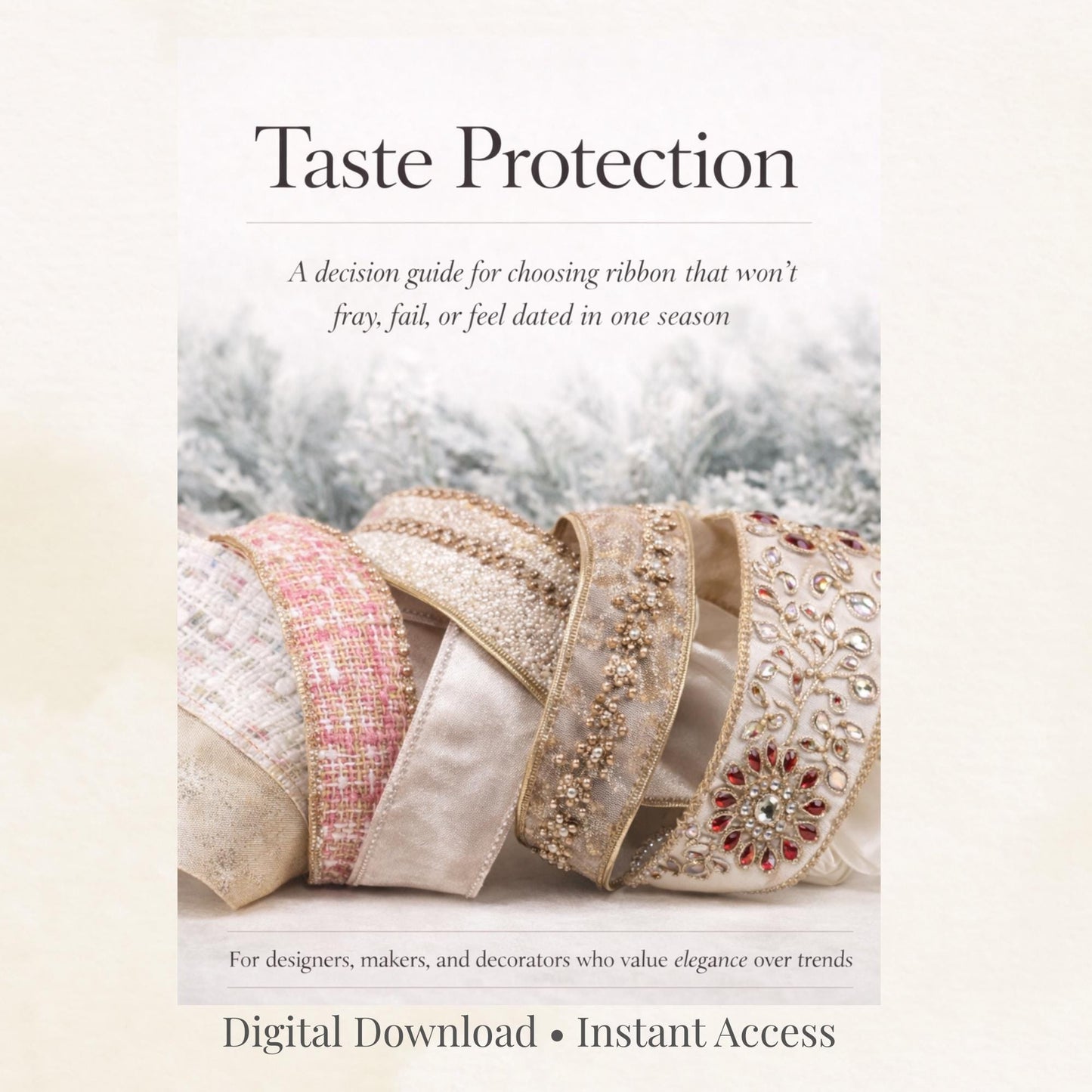 Taste Protection, Digital Ribbon Guide, How to Choose Quality Ribbon, Designer Ribbon Buying Guide, Instant Download