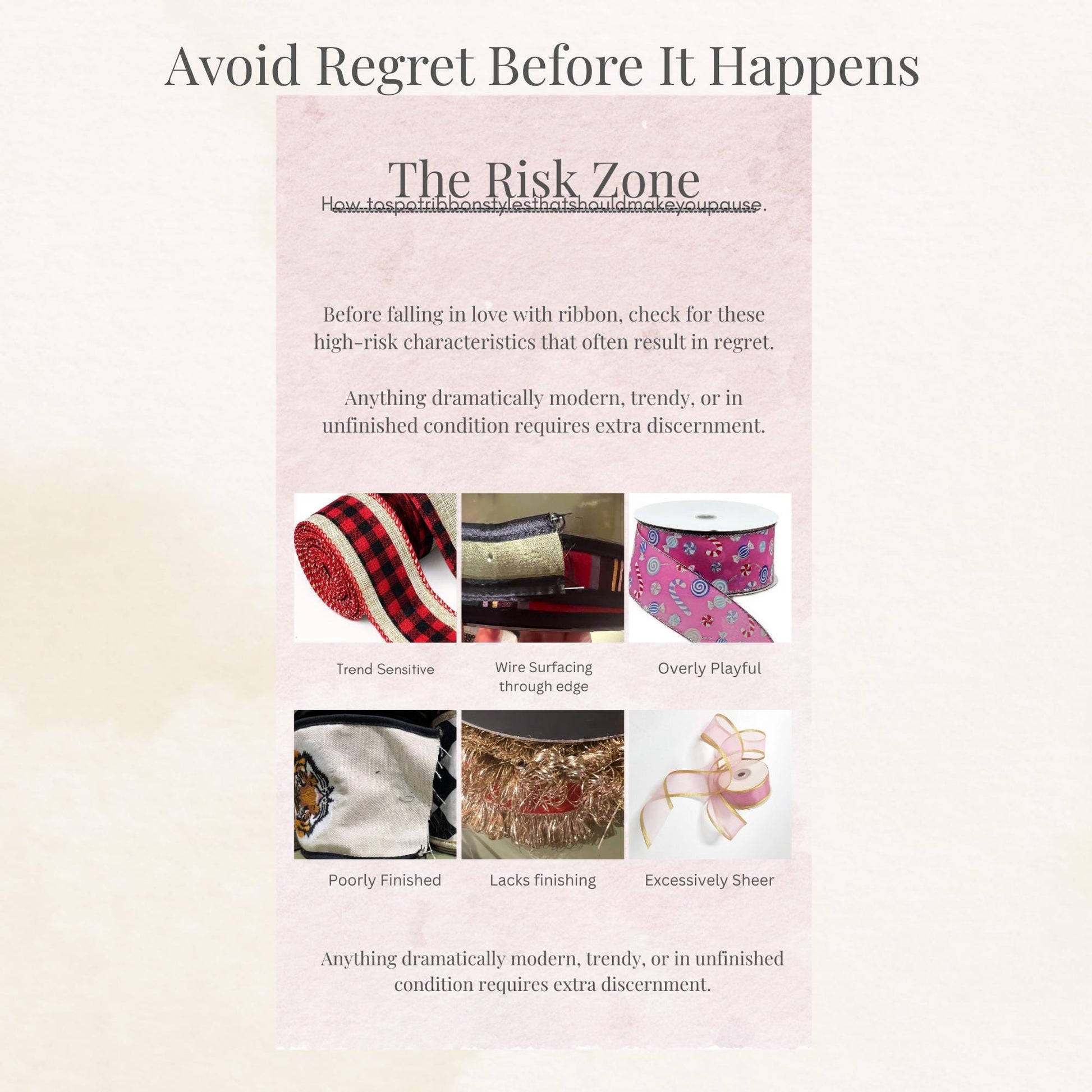 Taste Protection, Digital Ribbon Guide, How to Choose Quality Ribbon, Designer Ribbon Buying Guide, Instant Download
