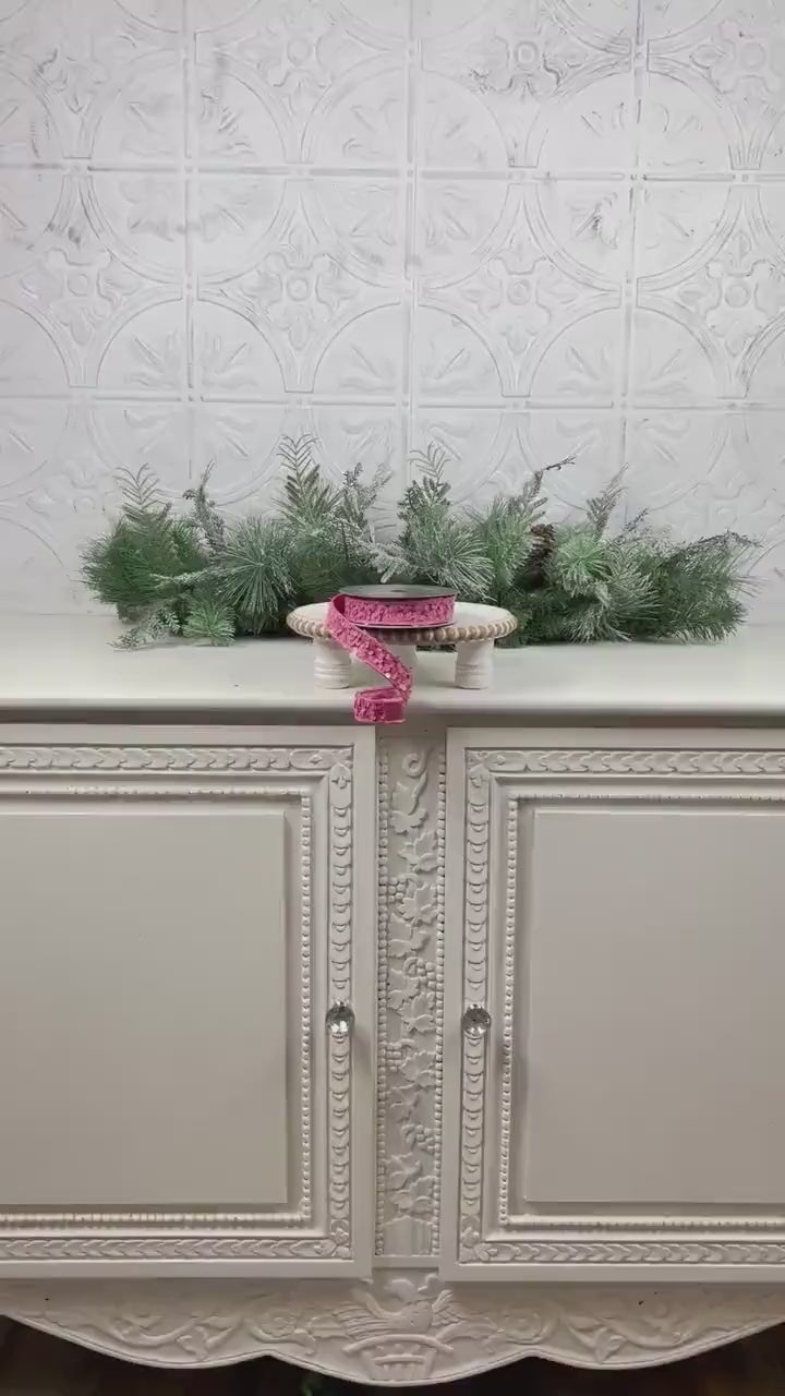 Farrisilk Pink Sequin Ribbon, Jeweled Holiday Ribbon, Pink Wedding Decor, Valentine’s Ribbon, Holiday Wreath Supplies, Pink Jeweled Ribbon